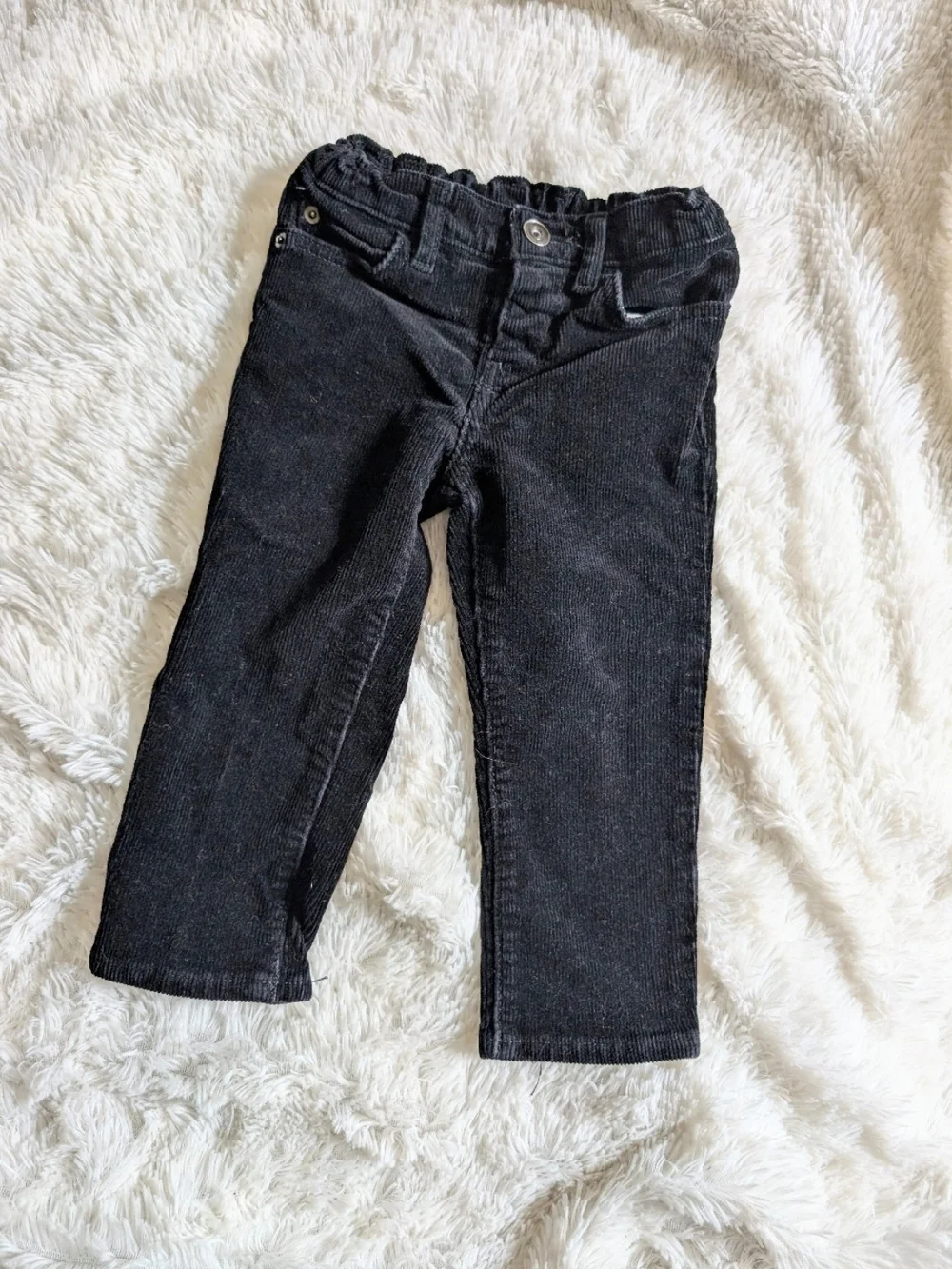 The Children's Place Black Corduroy Adjustable Waist Pants Toddler Size 2T